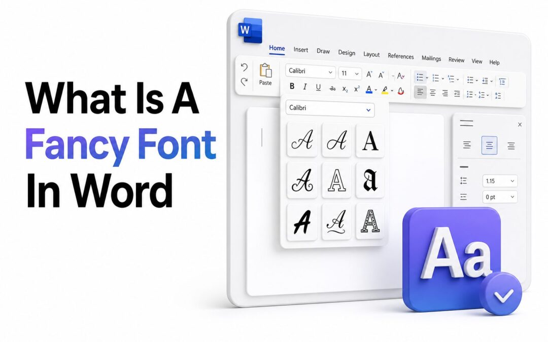 What Is a Fancy Font in Word? Best Elegant Font Options